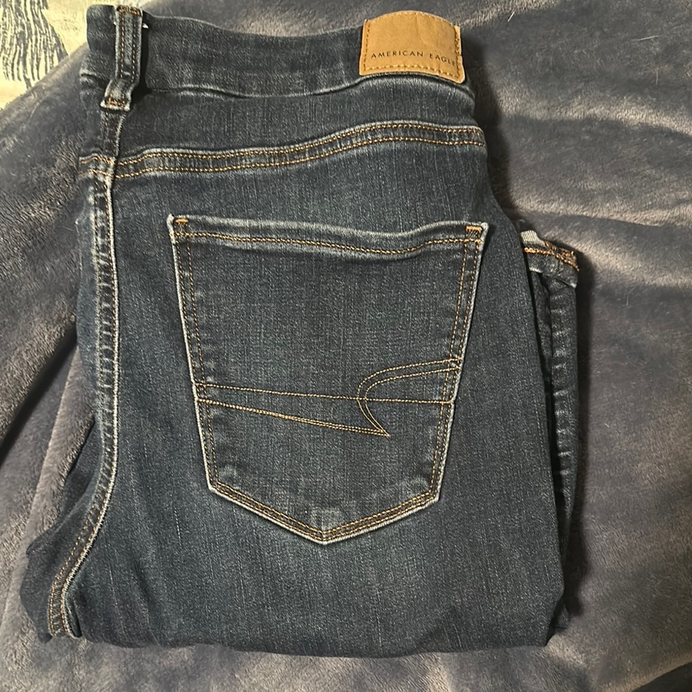 American Eagle Outfitters High Rise Jeans - Dark Blue